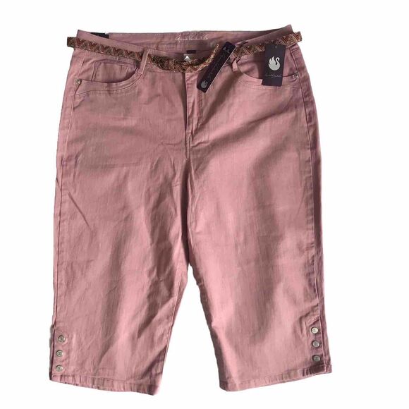 Gloria Vanderbilt Pants - NWT Gloria Vanderbilt Womens Skimmer Capris Pink Sasha 16 All Around Slimming